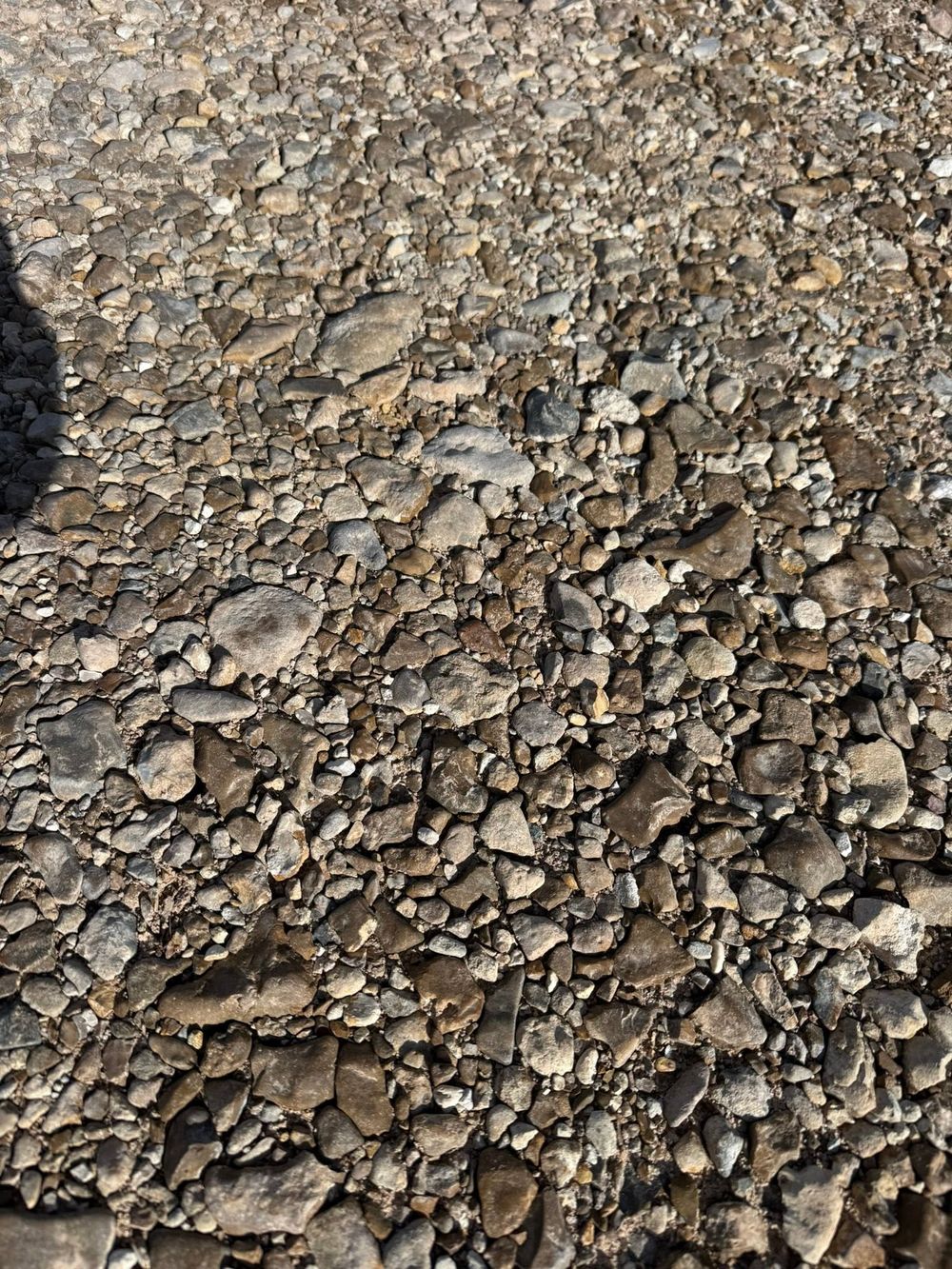 Another close-up of mixed gravel and rock